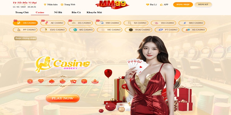 Giới thiệu MM99 - Sảnh Casino nhiều trò chơi hấp dẫn